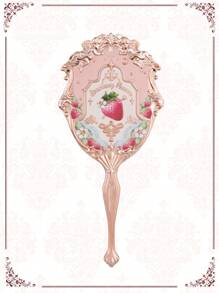 Flower Knows Espejo de mano rococó fresa - rosa suave - Soft Pink - Ver 6