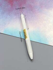 1pc Minimalist Gel Pen - White - View 3