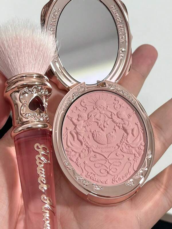 Flower Knows Strawberry Rococo Embossed Blush 01 Angel Chanson for