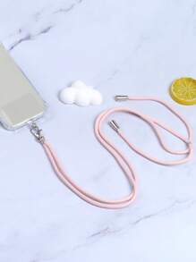 1 dây buộc điện thoại di động với thẻ kết nối - Màu Hồng baby - Xem 1