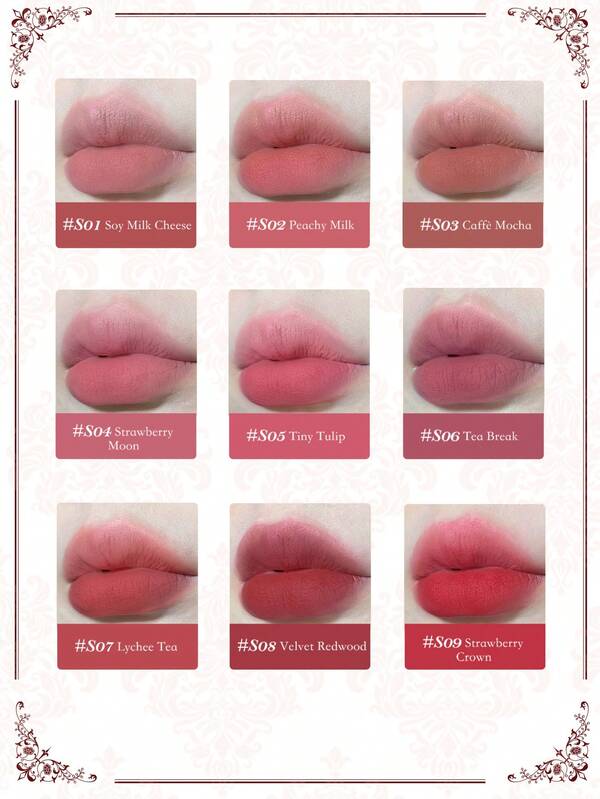 Flower Knows Liquid Lipcolor,Strawberry Rococo Cloud Lip Cream S01