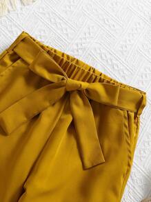 SHEIN 青少年女孩熱帶印花背心和褲子 - 彩色 - 查看 6