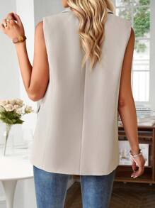 SHEIN Privé Gilet blazer con singolo bottone