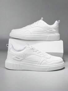 男士繫帶補丁細節運動戶外運動鞋