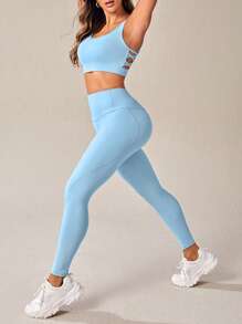 VARSITIE 鏤空運動套裝