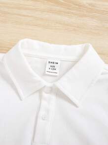 SHEIN 男嬰幾何印花背心上衣和短褲和POLO衫 - 彩色 - 查看 4