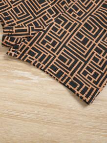 SHEIN 男嬰幾何印花背心上衣和短褲和POLO衫 - 彩色 - 查看 7