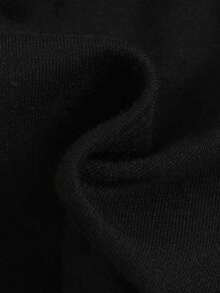 SHEIN Baby Boy Slogan Graphic Shorts - Black - View 5