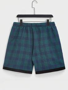 Manfinity Homme Bộ hai mảnh Nam Dây kéo Túi Nút phía trước Sọc ca rô Giải trí - Nhiều màu - Xem 4