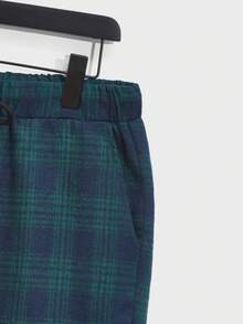 Manfinity Homme Bộ hai mảnh Nam Dây kéo Túi Nút phía trước Sọc ca rô Giải trí - Nhiều màu - Xem 6