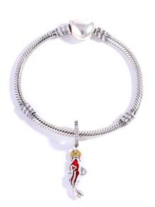 1 PC Sáng Tạo Cá Thiết Kế Bạc Tự Làm Mặt Dây Chuyền Cho Nữ Cho Tự Làm Trang Sức Làm - Ancient Silver - Xem 2