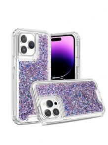 閃亮亮片手機殼相容 iPhone15/15Plus/15Pro/15Promax - 彩色 - 查看 3