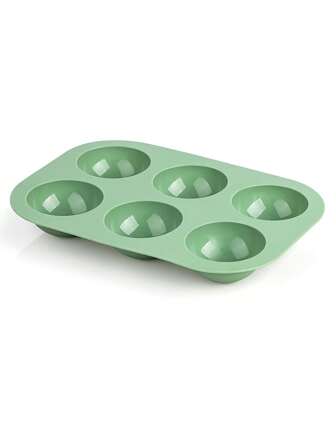 1 件不粘球形硅胶模具 7.65 英寸半球形巧克力模具硅胶烘焙模具适用于冰块、巧克力、布丁、慕斯、果冻