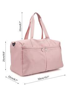 Large Capacity Waterproof Wet And Dry Separation Training Bag - Pink - View 5
