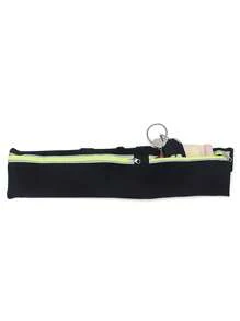Bolso Deportivo Reflectante Para Cintura Al Aire Libre Para Celular, Bolso De Carrera Oculto - Negro - Ver 3