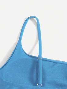 Solid Bikini Top Summer - Baby Blue - View 4