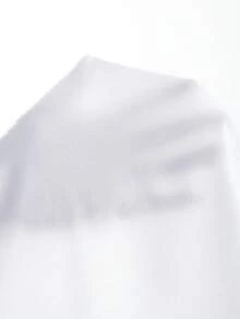 INAWLY 大碼豹紋和字母圖案T恤 - 白色 - 查看 3