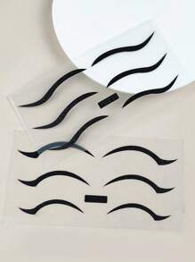 2張眼線筆紋身貼紙 - 黑色 - 查看 3