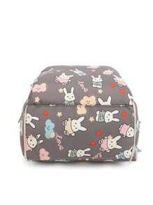 Bebé Mochila bolsa de pañal conejo & con patrón de flor poliéster alta capacidad - Multicolor - Ver 5