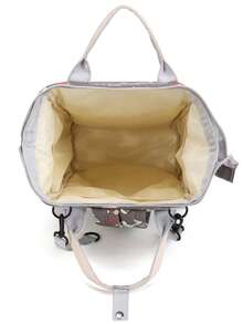 Bebé Mochila bolsa de pañal conejo & con patrón de flor poliéster alta capacidad - Multicolor - Ver 6