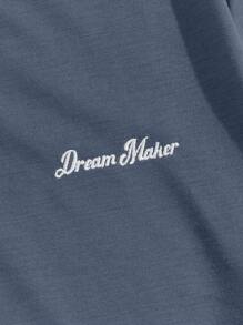 Manfinity VCAY Uomo Camicia polo con grafica lettera bordo a contrasto