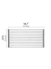 1pc Stainless Steel Kitchen Sink, Modernist Foldable Sink For Home - Light Grey - View 3