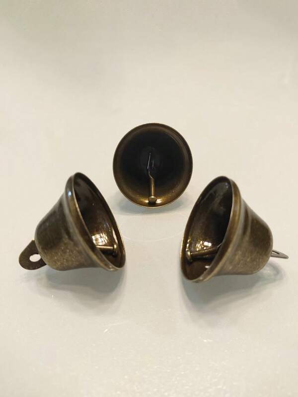 Set de 3 campanas de hierro de diseño moderno como decoración colgante, adorno para el hogar, decoración de habitación, decoración de pared