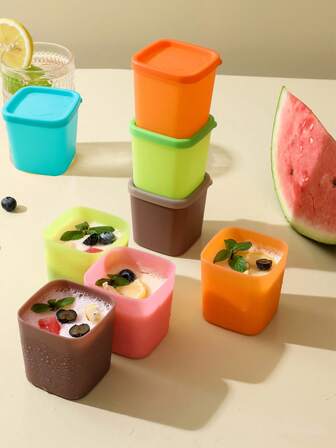 5入組/套PP冰塊模具，現代素色可重複使用家用冰塊模具，夏季