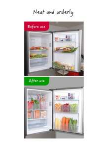 6入組/套食物貯藏極簡風格透明懸掛冰箱側門收納盒適用於廚房 - 無色 - 查看 5