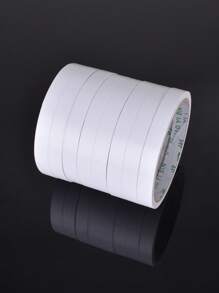 3rolls Solid Color Double-sided Adhesive Tape, Simple Multi-purpose Double Sided Tape For School, Office - White - View 1