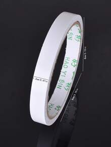 3rolls Solid Color Double-sided Adhesive Tape, Simple Multi-purpose Double Sided Tape For School, Office - White - View 3