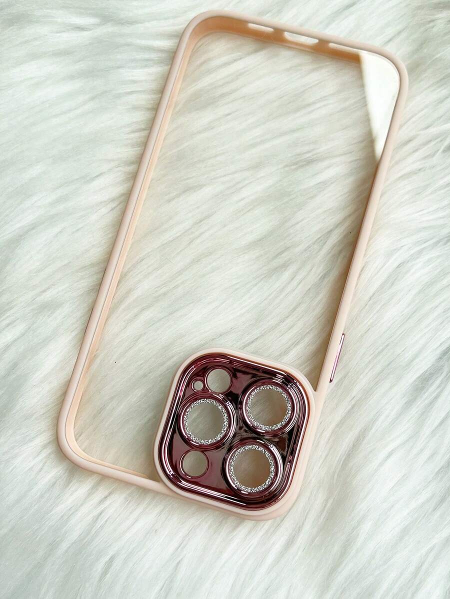 1 Ốp lưng điện thoại bảo vệ ống kính lấp lánh, tương thích với các mẫu Apple Series 16, 15, 14, 13, 12, 11, Pro, Max, Plus