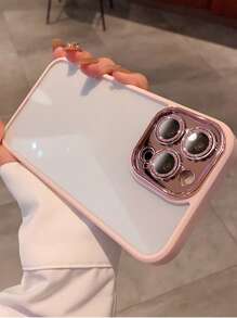 1 Ốp lưng điện thoại bảo vệ ống kính lấp lánh, tương thích với các mẫu Apple Series 16, 15, 14, 13, 12, 11, Pro, Max, Plus - Hồng - Xem 4