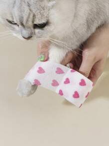 1 cuộn băng thú cưng họa tiết trái tim cho chó và mèo để ngăn chặn sự liếm - Nhiều màu - Xem 1