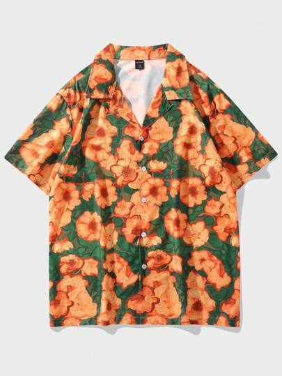 Street Life Homme Chemise à imprimé floral