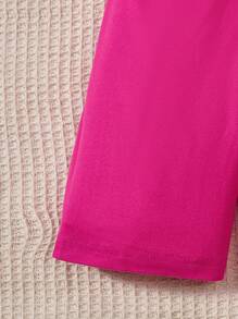 SHEIN Fille Short & T-shirt fleuri et lettre