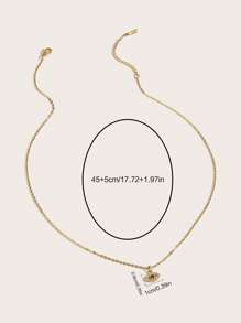 1入組時尚不銹鋼水鑽眼睛吊墜項鍊適合女士日常裝飾