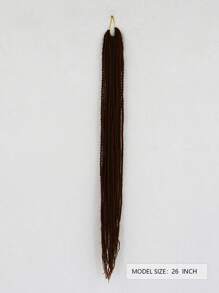 Long Synthetic Hair Braid - Coffee Brown - View 2