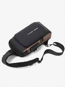 Men's Bags Shoulder Messenger Bag Multifunctional Sports Hanging Chest Backpack Chest Bag ,Travel Bag ,Sport Bag ,Business ,School Bag ,Back Ppack - Black - View 8