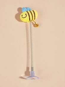 1pc Suction Cup Bee Decor Cat Teaser Toy For Cat For Play - Multicolor - View 2