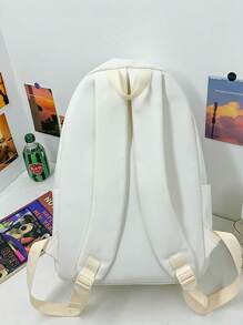 中等經典背包星星貼布裝飾學院 - 彩色 - 查看 2