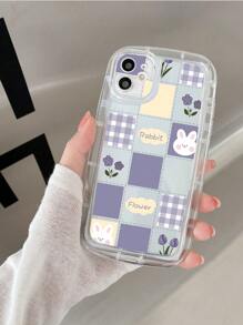 Ốp điện thoại chống rơi họa tiết thỏ hoạt hình - Trong sáng - Xem 5