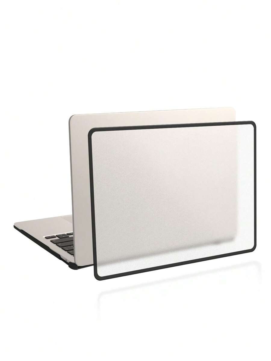 2pcs Minimalist Laptop Case Compatible With Macbook - Clear - View 1
