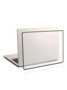 2 piezas Funda para ordenador minimalista compatible con MacBook - Gris Claro - Ver 1