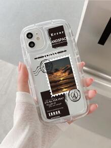 Funda para móvil con patrón de paisaje anticaída - transparente - Ver 1