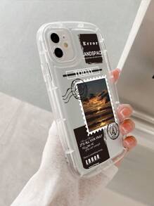 Funda para móvil con patrón de paisaje anticaída - transparente - Ver 3