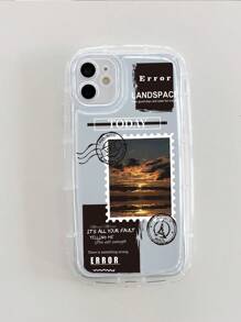 Funda para móvil con patrón de paisaje anticaída - transparente - Ver 4