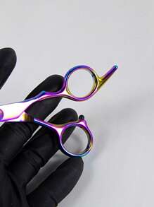 1入組激光不銹鋼學徒實踐理髮工具，理髮夾、劈嘴夾、減薄夾、初階造型工具、平口剪、日常理髮工具，適合美容沙龍和家居使用