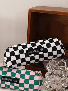 1 Họa Tiết Bàn Cờ Miếng Dán Trang Trí Túi Đựng Văn Phòng Phẩm, Đơn Giản Di Động Túi Đựng Bút Dành Cho Sinh Viên Văn Phòng Phẩm Tổ Chức - Nhiều màu - Xem 2