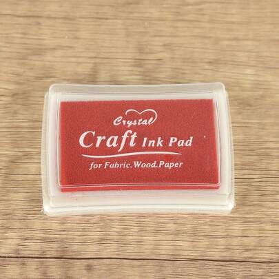 1入組素色印章印台，簡單便攜多用途印台，用於DIY工藝品，手帳